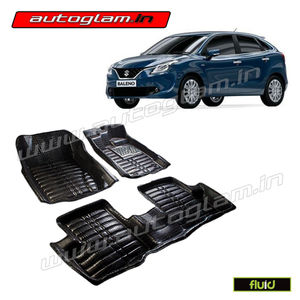 AGMSB3BL, 5D MATS FOR MARUTI SUZUKI BALENO, Color - BLACK, High Quality Product!