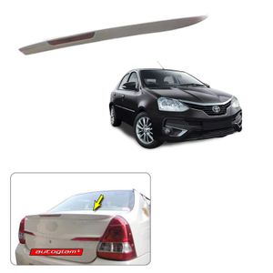 Lip Spoiler with Reflector for Toyota Etios 2019-2020 Models, Color - CELESTIAL BLACK, AGTE19LSCB