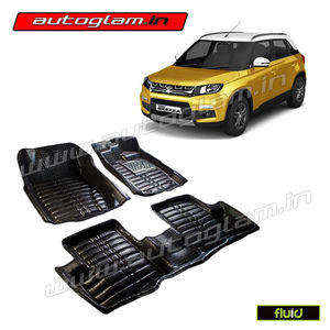 AGMSB4BL, 5D MATS FOR MARUTI SUZUKI BREZZA, Color - BLACK, High Quality Product!