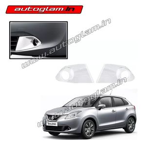 AGMSB42CA, Maruti Suzuki Baleno Chrome Fog Lamp Cover - Set of 2 Pcs