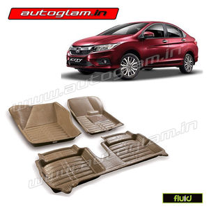 5D Bucket Fitting Car Mats for Honda City All Models Color - Beige, AGHC5BG