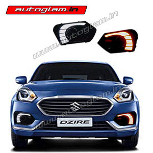 Maruti Suzuki Swift Dzire 2017-2020 Fog Lamp LED DRL, AGMS401D