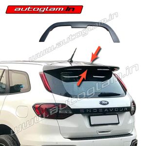 Premium Roof Spoiler for Ford Endeavour 2016 - 18 Models, Color - MATT BLACK, AGFEN3RSMB