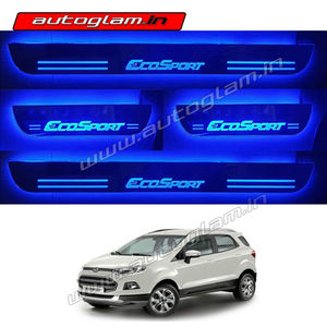 Ford Ecosport 2013-17 Door Blue LED Sill Plates-Set of 4 Pcs, AGFE71DSP