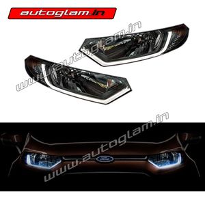 Ford Ecosport Headlight Assembly for Signature Model - Both Side (Right+Left), AGFESHAB