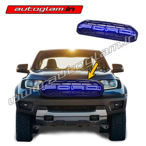 Ford Endeavour 2019-2020 Front Alpha Grill with Blue LED, AGFE101LFG