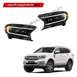 Ford Endeavour 2016+ Models Tri-Lens Headlights, AGFEMTLH01