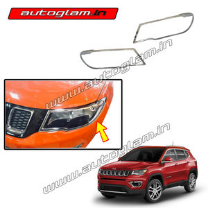 AGJC101CA, Jeep Compass Chrome Headlight Cover