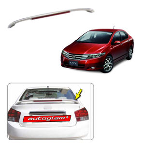 Lip Spoiler with LED Light for Honda City 2008-2014 all Models, Color - HABANARO RED PEARL, AGHCN25LS