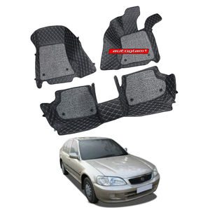 7D Car Mats Compatible with Honda City Old, Color - Black, AGHCO7D1