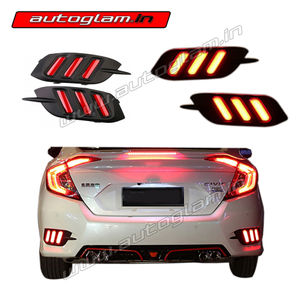 AGHC19RR2, Honda Civic 2019+ Models Rear Reflector - Set of 2