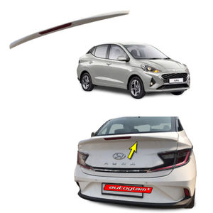 Hyundai Aura Lip Spoiler with reflector, Color - POLAR WHITE, AGHALSPW