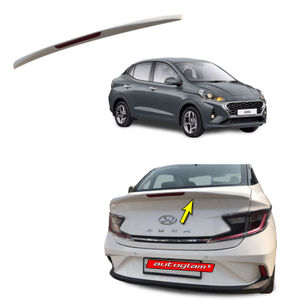 Hyundai Aura Lip Spoiler with reflector, Color - TITAN GREY METALLIC, AGHALSTGM