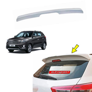 Roof Spoiler for Hyundai Creta 2015-2017 Models, Color - PHANTOM BLACK, Latest Style,	AGHC15RSPHB