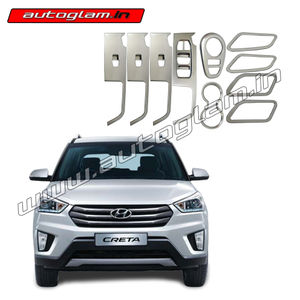 Hyundai Creta 2015-2018 Chrome Combo Kit, set of 10 Pc, AGHC401CK