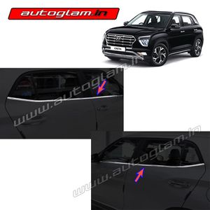 Hyundai Creta 2020 Chrome Lower Window Garnish, AGHC230CA