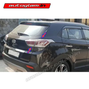 Hyundai Creta Knight Rider LED Taillights with Matrix Indicator - Smoke Glass, AGHC369TLMI