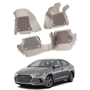 7D Car Mats Compatible with Hyundai Elantra 2016-19, Color - Beige, AGHE7D19