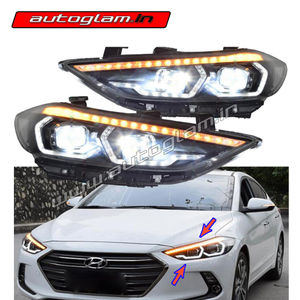 Hyundai Elantra 2017-19 Aftermarket Projector Headlights, AGHE42PHL