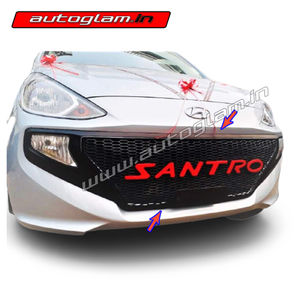 Hyundai Santro 2018+ Front Grill With Red Alpha Letters, AGHS373FG