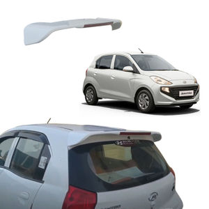 Roof Spoiler with LED Light for Hyundai Santro 2018+ Models, Color -Polar White, Latest Style, AGHSRSPW