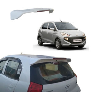 Roof Spoiler with LED Light for Hyundai Santro 2018+ Models, Color -Typhoon Silver, Latest Style, AGHSRSDGA