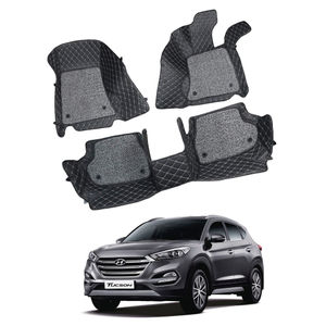 7D Car Mats Compatible with Hyundai Tucson, Color - Black, AGHT7DB