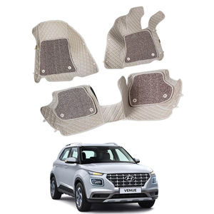 7D Car Mats Compatible with Hyundai Venue, Color - Beige, AGHV7D