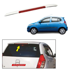  Roof Spoiler with LED Light for Hyundai i10 2007-2013 Models, Color - ALPINE BLUE, Latest Style, AGHi1013RSAB