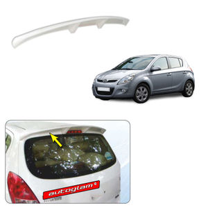 Roof Spoiler for Hyundai i20 2008-2011 all Models, Color - SLEEK SILVER, AGHi20RSSS