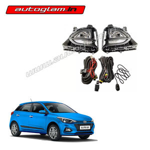 Hyundai i20 Elite 2018-2020 Fog lamp kit with DRL with turn indicator, AGHI500DRL