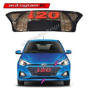 Hyundai i20 Elite 2018+ Rally Sports Front Grill with Red Alpha, AGHI208FG