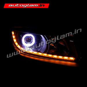 AGMSB606, Maruti Suzuki Brezza AUDI Style  DRL XENON HID Projector Headlights