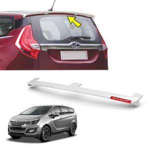 Roof Spoiler for Mahindra Marazzo, Color - Shimmering Silver, Latest Style, AGMMRSSS