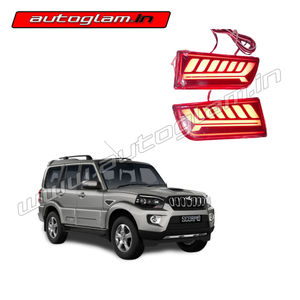 Mahindra Scorpio 2014-2020 Rear Reflector, LED Brake Light for Rear Bumper, AGMS25LR