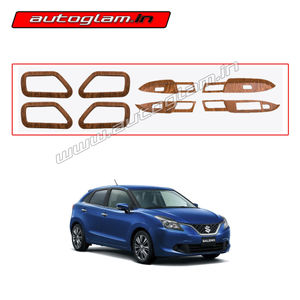 Maruti Suzuki Baleno Wooden Interior Kit, Set of 8 Pcs, AGMSB534WK