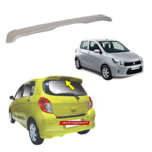 Roof Spoiler for Maruti Suzuki Celerio 2014+, Color - SILKY SILVER, AGMSC395RS