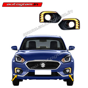 Maruti Suzuki Swift Dzire 2017-2020 Fog Lamp LED DRL with turn indicator, AGMSD304D