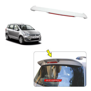 Roof Spoiler with LED Light for Maruti Suzuki Ertiga 2012-2018, Color - SILKY SILVER, AGMSE82SS