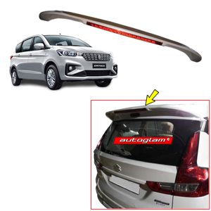 Roof Spoiler with LED Light for Maruti Suzuki Ertiga  2019+, Color - METALLIC SILKY SILVER, AGMSE19MSSL