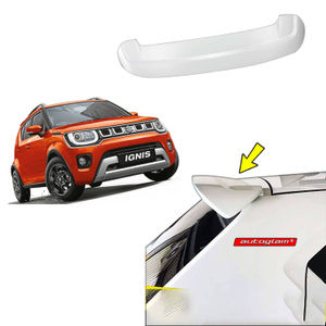 Roof Spoiler for Maruti Suzuki Ignis, Color -Lucent Orange, Latest Style, AGMSIRSLO