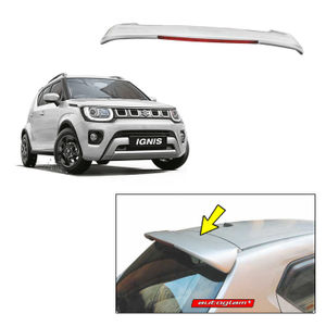 Roof Spoiler with LED Light for Maruti Suzuki Ignis, Color -PEARL ARCTIC WHITE, Latest Style, AGMSI20RSAW