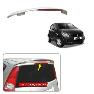 Roof Spoiler with LED Light for Maruti Suzuki Ritz 2009-2012, Color -MIDNIGHT BLACK, Latest Style, AGMSRRSMB