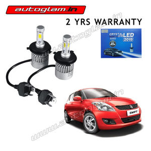 Maruti Suzuki Swift 2010-18 H4 LED Kit 50W 6000K with 2 Years Warranty, AGMSS10LED