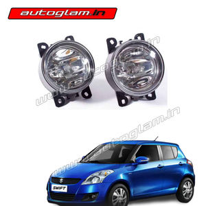 Maruti Suzuki Swift 2011-17 OEM Fog Light Kit with Complete Wiring Relay & Switch 2Pcs, AGMSS155FL