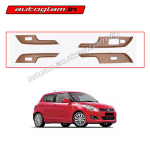 Maruti Suzuki Swift 2011-17 Wooden Interior Kit, Set of 4 Pcs, AGMSS537WK