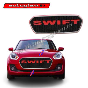 Maruti Suzuki Swift 2018+ Alpha Red Front Grill, AGMSS338FG