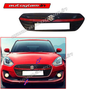 Maruti Suzuki Swift 2018+Sports Style with Red Line Front Grill, AGMS329FG