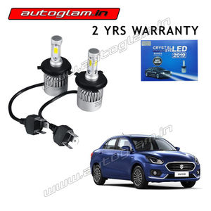 Maruti Suzuki Swift Dzire 2017+ H4 LED Kit 50W 6000K with 2 Years Warranty, AGMSSD17LED