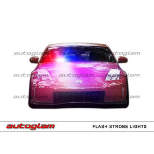 AG10FSL, 48 Watt 16 High Power Red & Blue LED Police Light Strobe Flash Modes